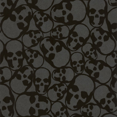 Barbara Hulanicki Flock Abstract Wallpaper Roll