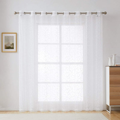 Rideau de porte de patio chic et brodé Boho