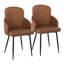 Jaquavia 18.75'' H Faux Leather Upholstered Armchair-1063691311-1063691306