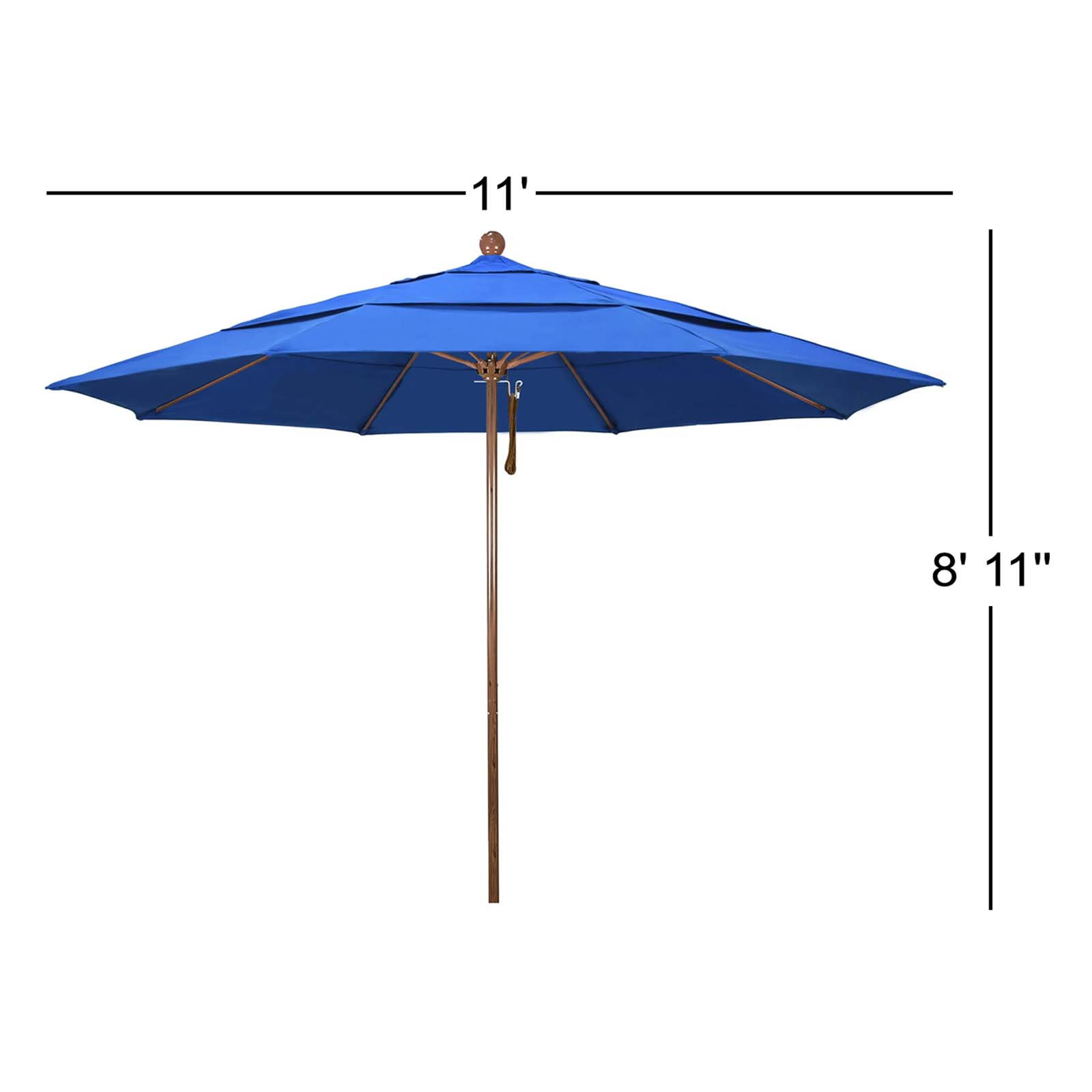Ambroise 11' Umbrella, Royal Blue Performance