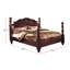 Kansas Solid Wood Bed-1779981789