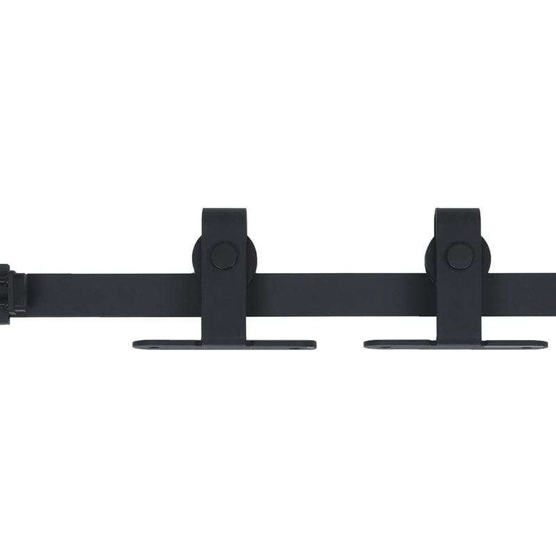 Ayako Mini Sliding Barn Door Kit Carbon Steel, 152cm W