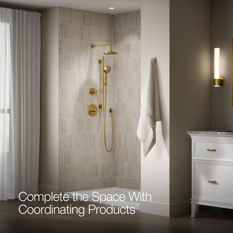 Awaken Showering Kit 2.5 Gpm, Brushed Brass