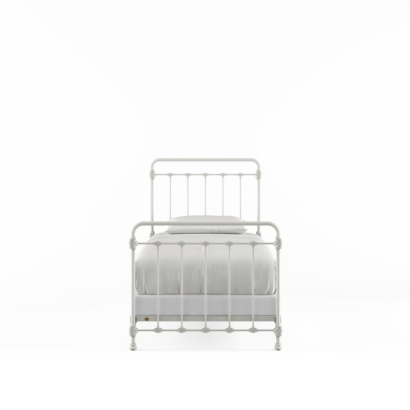 160 Picket Fence Bed | Complete Standard, Matte White, Twin