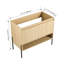 Armoire de salle de bain sur pied 36 po en bois d'ingénierie avec 2 portes à fermeture douce