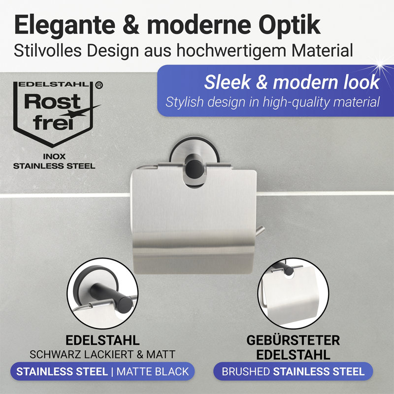 Gratia Wall Mounted Toilet Paper Holder