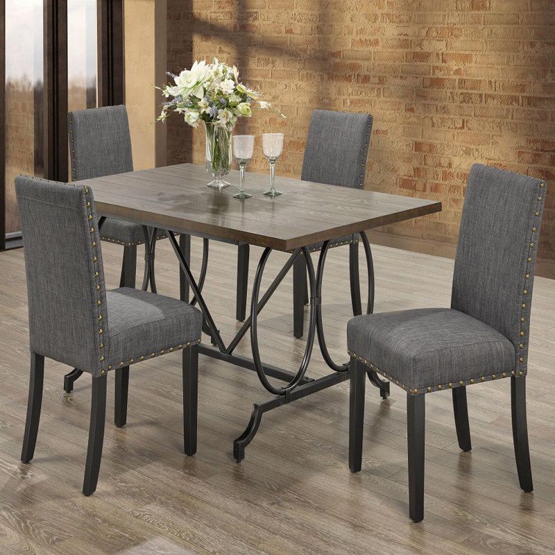 Ensemble repas pour 4 personnes Ryles, gris