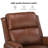 Inglenook 32" Wide Genuine Leather Power Swivel Standard Recliner Set Of 2-1002143694