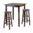Cion 3-Piece Counter Height Solid Wood Dining Set With 2-Stools, 38.98'' H X 33.86'' W X 33.86'' D