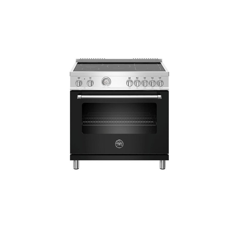 Bertazzoni 36'' W Free Standing Range, Nero Matt