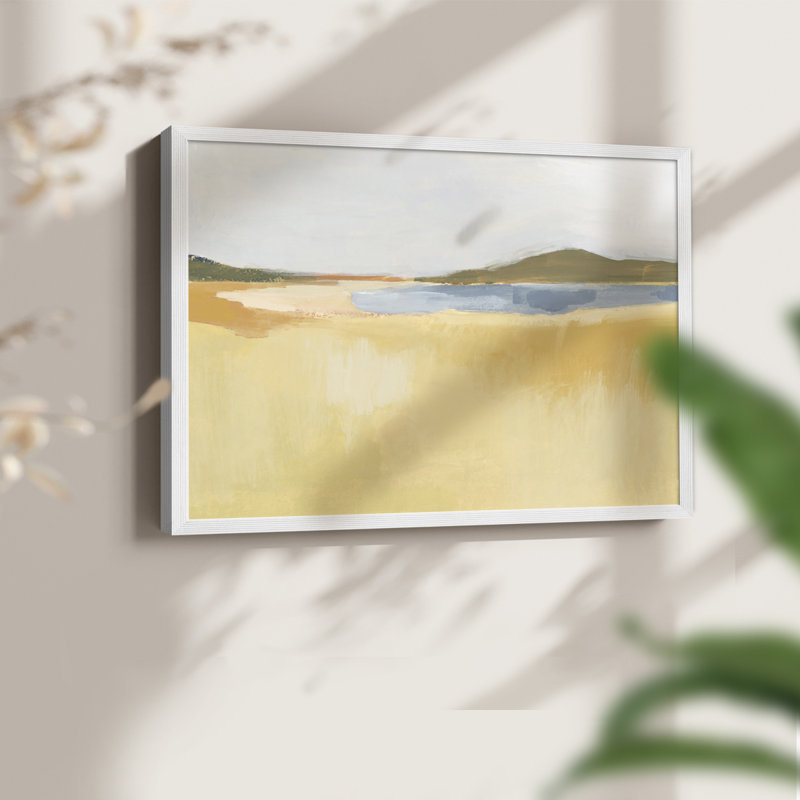 Ochre Seaside I -Framed Print - Restickable