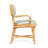Dorine Mint Green Striped Arm Chair-713355291