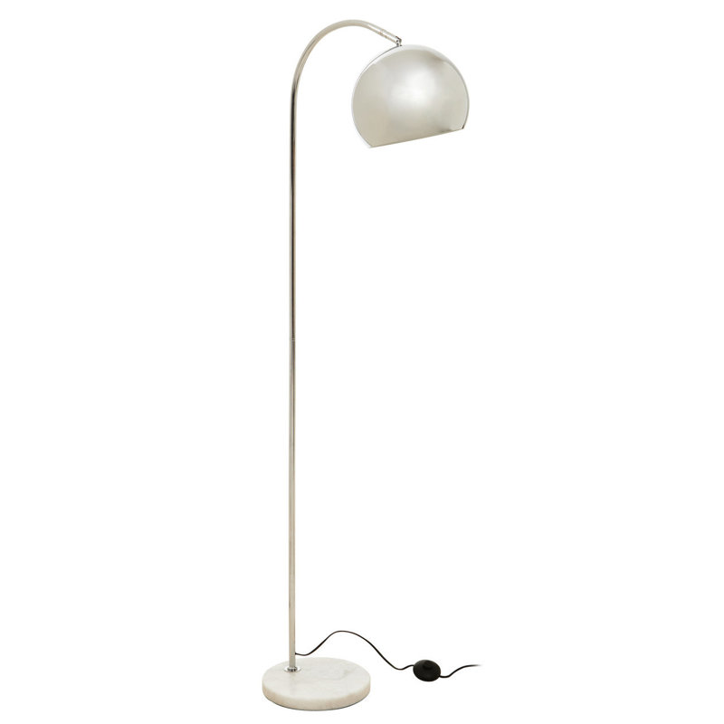 Dequilla 155cm White Arched Floor Lamp