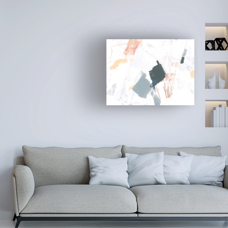Art mural sur toile tendue - "Suspendu Motion II" de June Erica Vess pour décoration de salon, de chambre à coucher ou de bureau - 24 x 32