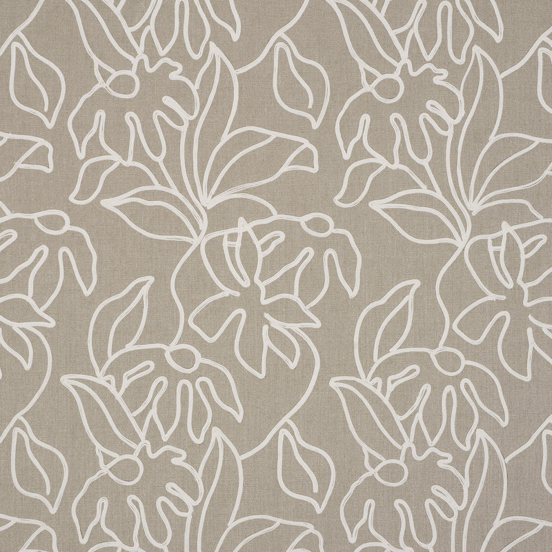 Lola Embroidery Fabric, Flax