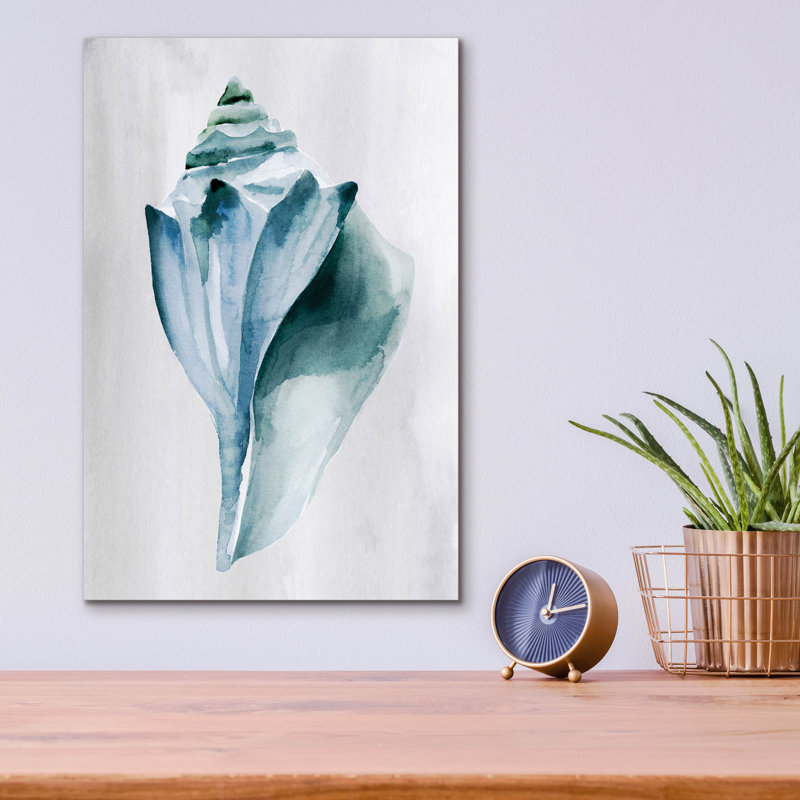  «Soft Ocean Gems 1» par Annie Warren, art mural en verre acrylique, 12 po x 16 po