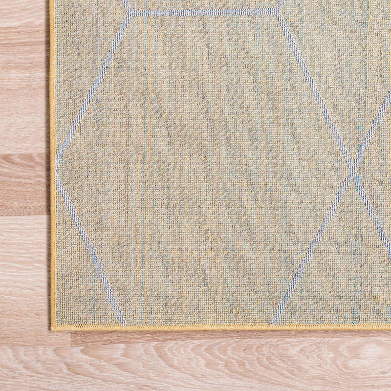 Tellaro Abstract Indoor Rug, Square 3'