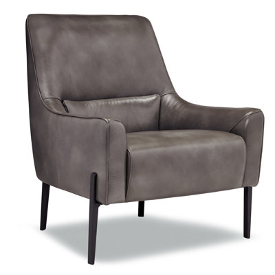 Fauteuil en cuir Paula