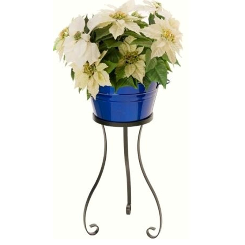 Kilian Metal Pot Planter, Blue