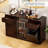 Coffee Bar Cabinet With Mini Fridge Space, Liquor Bar Wine Bar Cabinet With Hidden Drawer, Buffet Sideboard For Living Room, Kitchen, Dining Room-258283859