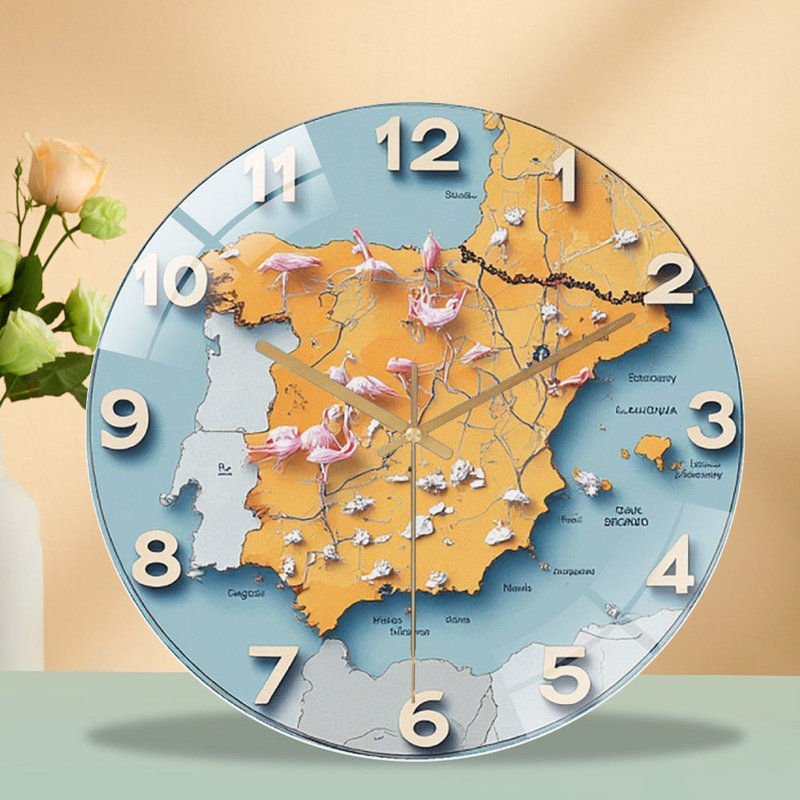 Horloge murale espagne 12 po