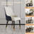 Faux Leather High Back Dining Chairs-1923625894