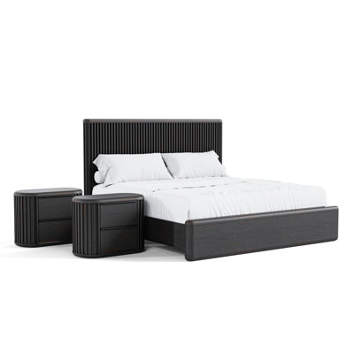 Anatolija 3-Piece Fluted Bedroom Set