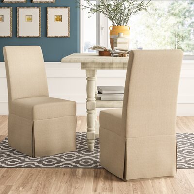 Beachcrest Home Adairsville Linen Upholstered Dining Chair & Reviews ...