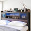 Metal Bed With Led And 2 Drawers Industrial Style-1228657781