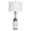 Ceramic Table Lamp - Ceramic Wave - White Shade