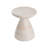 Outdoor/Indoor Lightweight Concrete Side Table,Travertine Finish