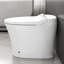 Toilette allongée à siège chauffant intelligent avec chasse d'eau réglable à température réglable et corps en céramique