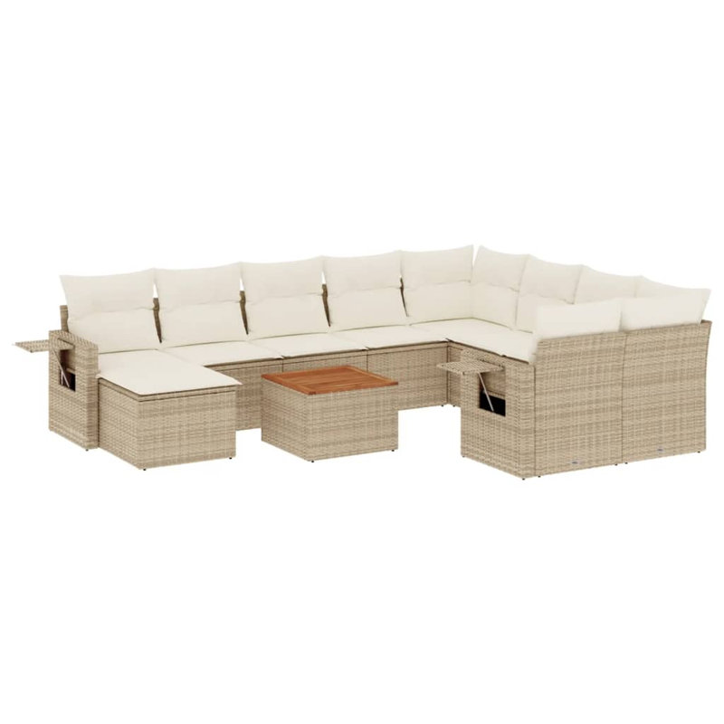 Ensemble de canapé de jardin Vidaxl beige, crème
