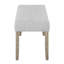Banc de salle à manger rembourré de style contemporain avec siège rembourré, hauteur standard, conception solide et durable