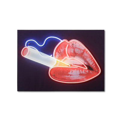 Smoking Hot Lips Print
