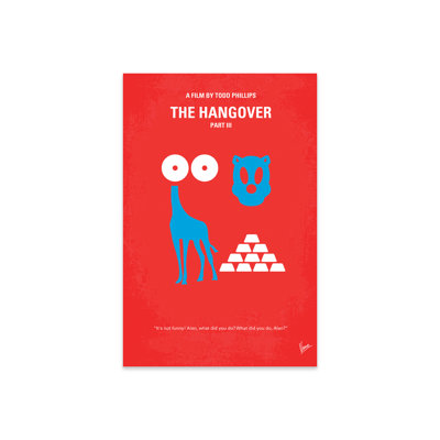 The Hangover Part III Minimal Movie by Chungkong  No Frame Print
