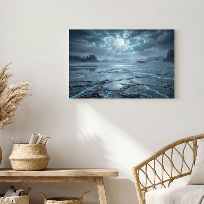 «Gallery Wrap», art mural sur toile pour le salon, la chambre à coucher, le bureau ou le vestibule - décoration murale décorative avec paysage mystique