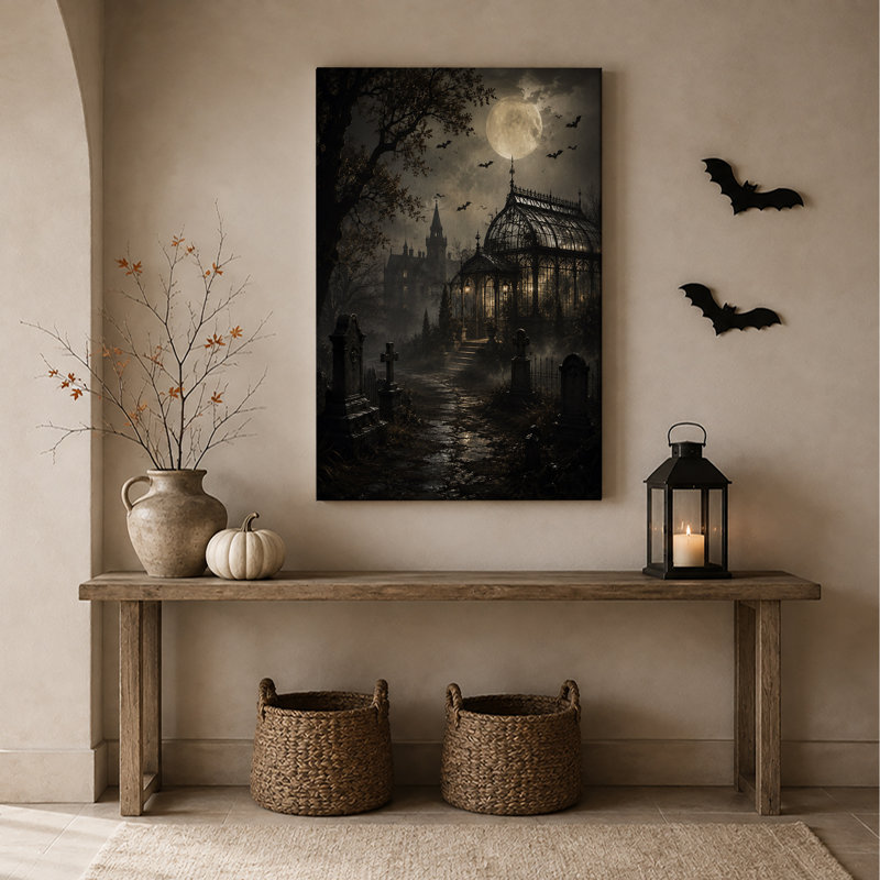 Art mural sur toile Halloween, 48"H x 32"W