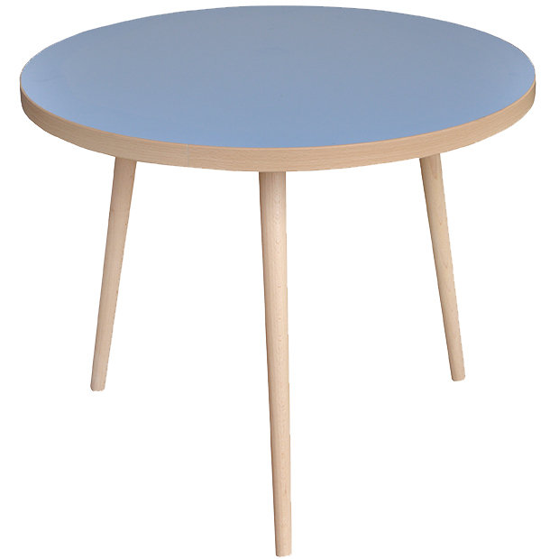 Cube Four Leg Coffee Table, Blue