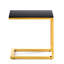 Lindel Glass Top C Table End Table