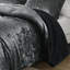 3 pièces, double / grand, velours froissé, édredon réversible, gris anthracite, rembourrage, - velours double / grand pour un côté doux et confortable, rembourré, lavable à la machine-124961273-124961275