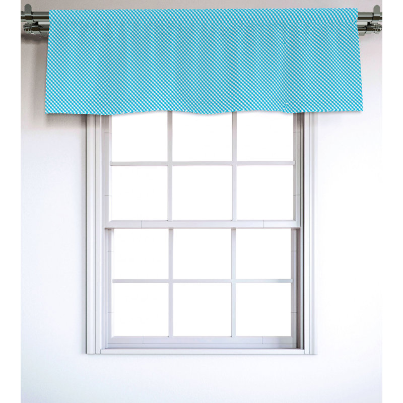 Sateen Ruffled Window Valance