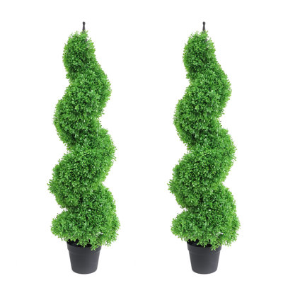Ensemble de 2 buis artificiels en pot
