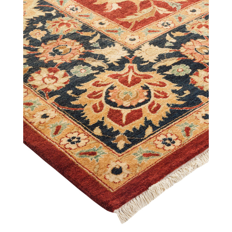 Tapis unique en laine noué à la main 8 pi 2 po x 10 pi 1 po nouvel âge Keenan