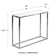 Shreya Glass Top Console Table