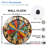 Vintage Colorful Dartboard Wall Decor 39 Inches Art - 12'' Modern Glass Wall Clock