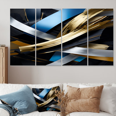 Euart - Ensemble d'art mural 4 vagues