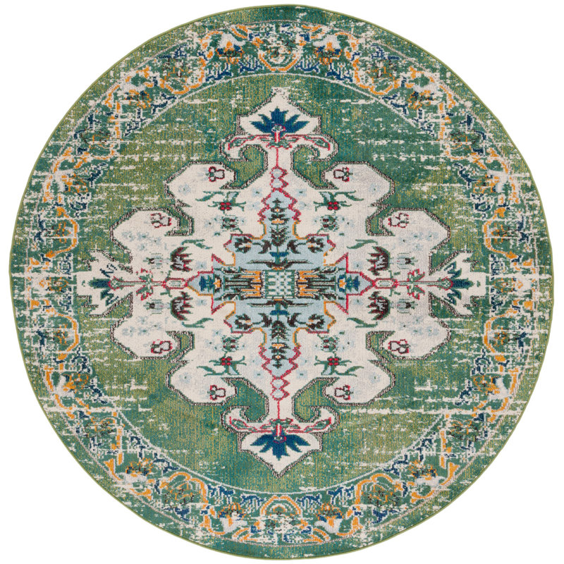 Madison Performance Southwestern Rug, Round 6'7"