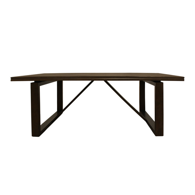Table de salle à manger Scott en bois de bouleau avec finition brun antique