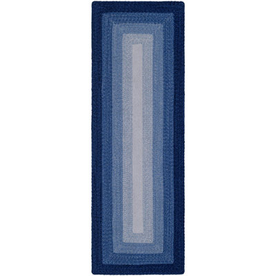  Ombre Hand Braided Wool Rug